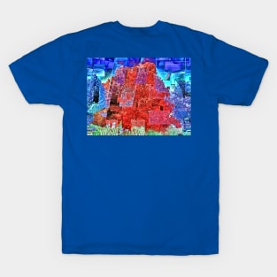 Trees in Red and Blue T-Shirt